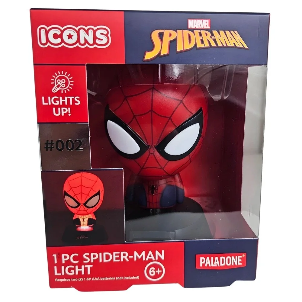 Spider-Man LED Lamp Paladone Marvel Icons Series 002 Battery Operated